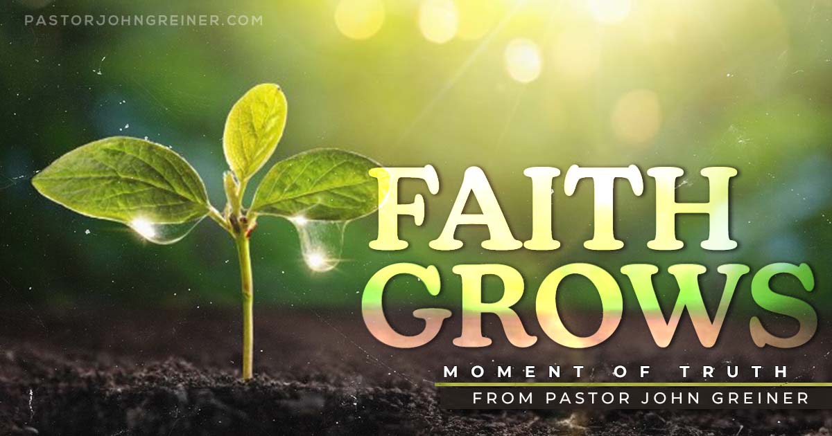 Faith Grows Pastor John Greiner